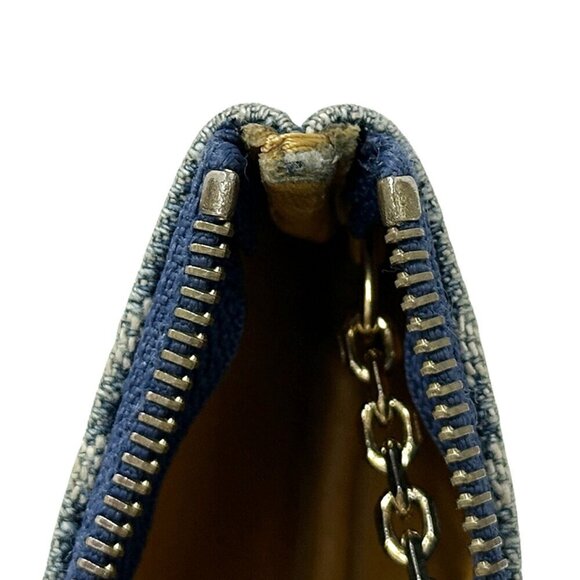 LOUIS VUITTON Blue Monogram Pouch - Picture 8 of 12